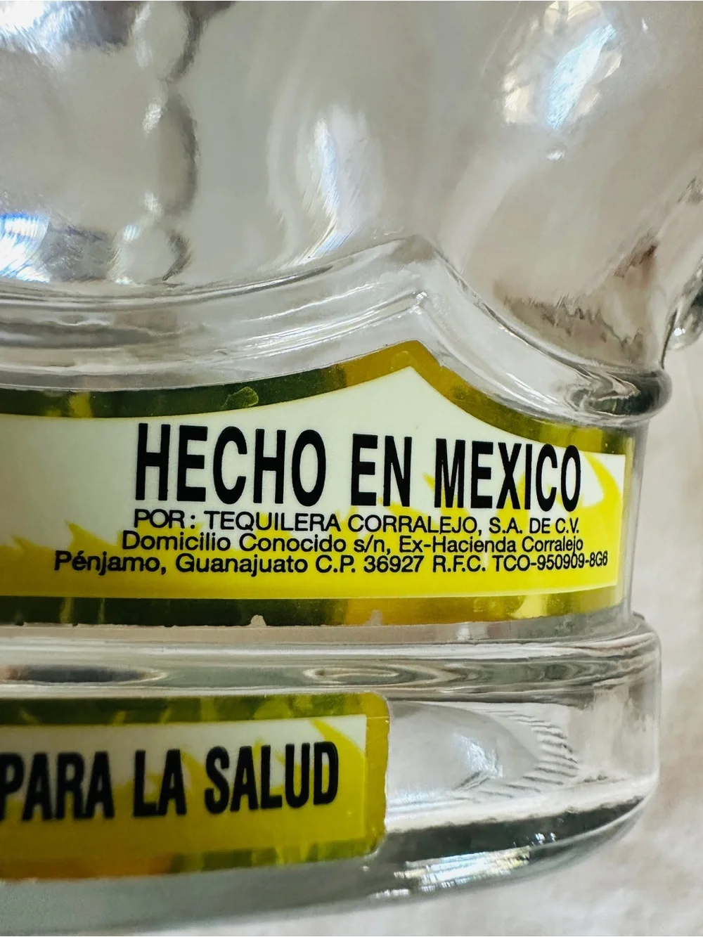Gran Corralejo Añejo Crown Tequila Decanter & Stopper. Rare Empty Bottle